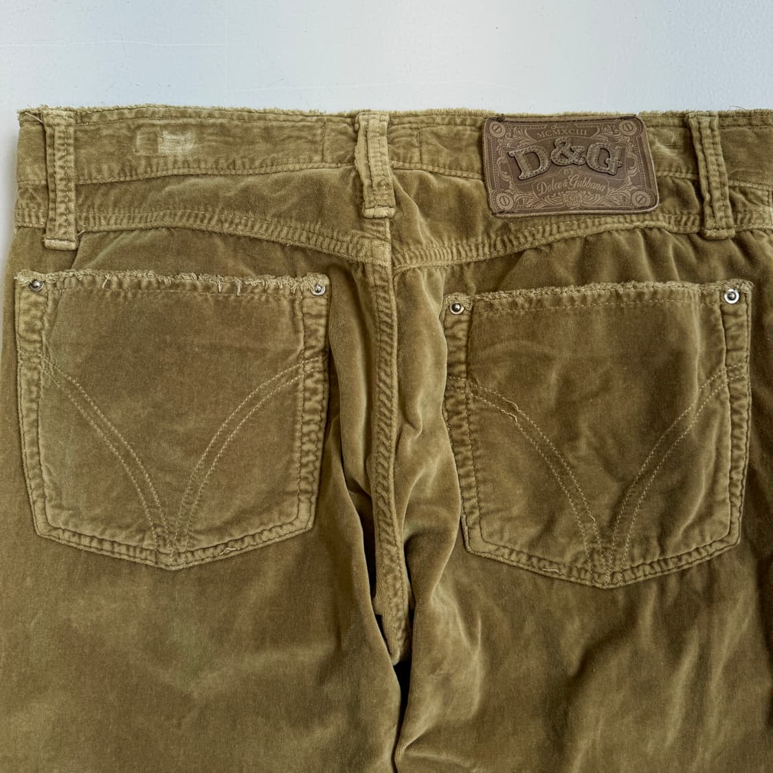 돌체앤가바나 코튼 벨벳 팬츠 브라운 상품이미지7