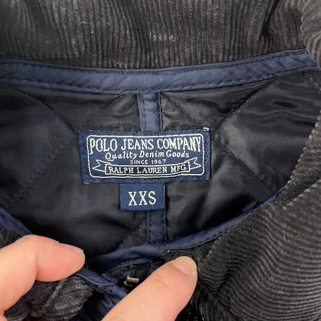 W 90 폴로랄프로렌 진스 코듀로이 퀄팅 자켓 상품이미지2