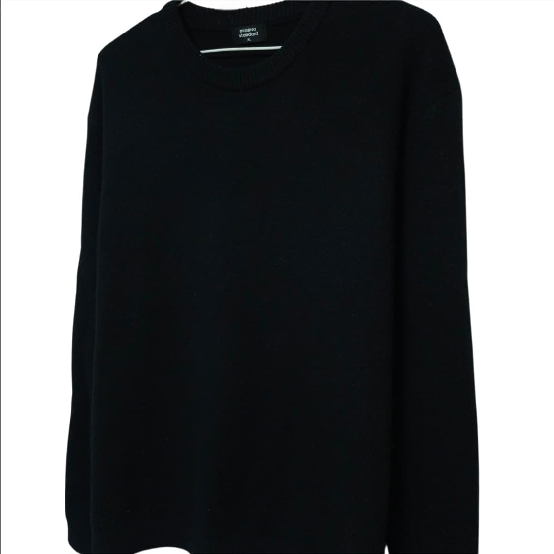 무신사 니트티셔츠 100-105 블랙 상품이미지3