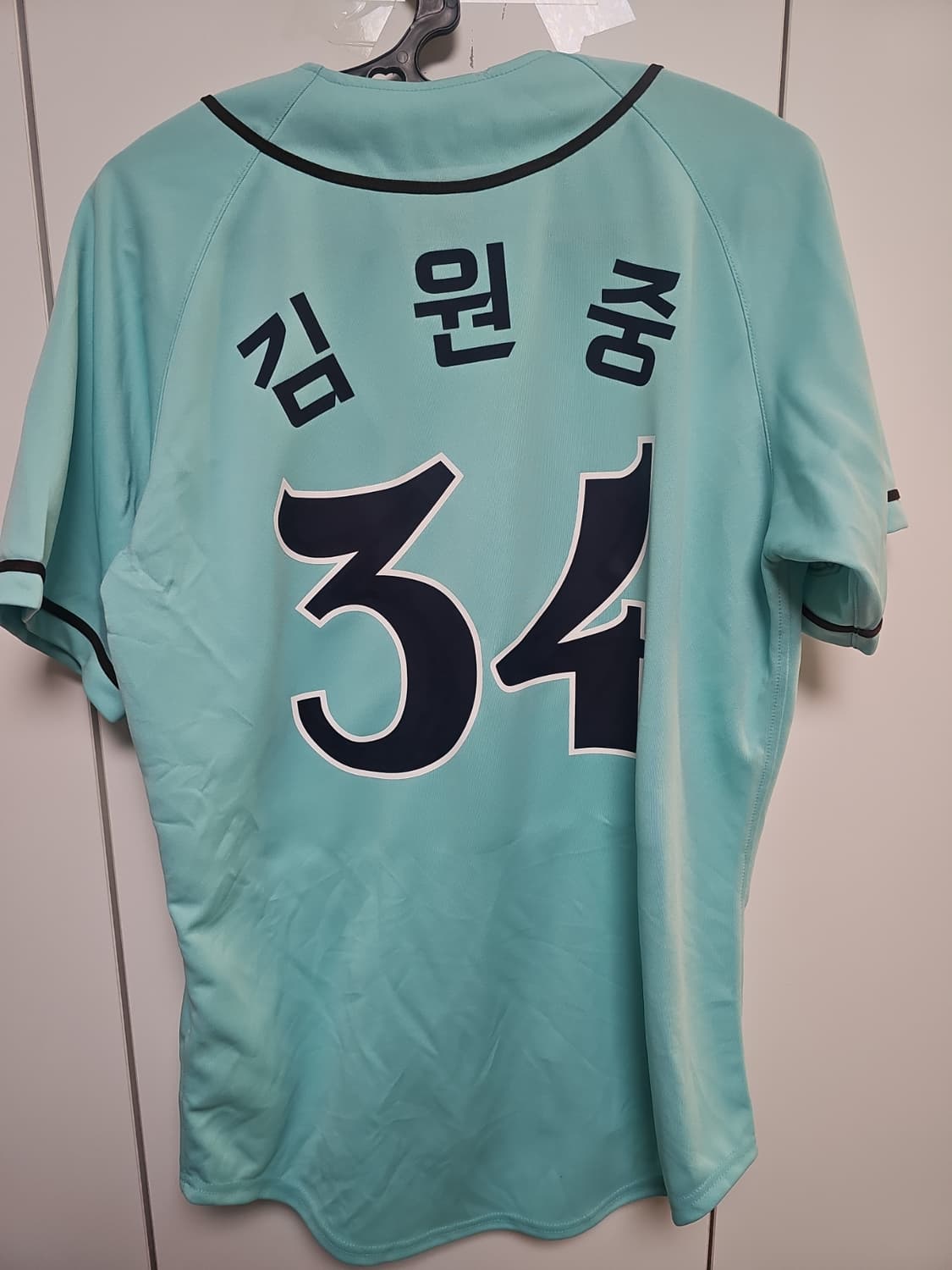 롯데자이언츠 유니폼 민초에디션 유니폼 100사이즈 팝니다 김원중 마킹 상품이미지2