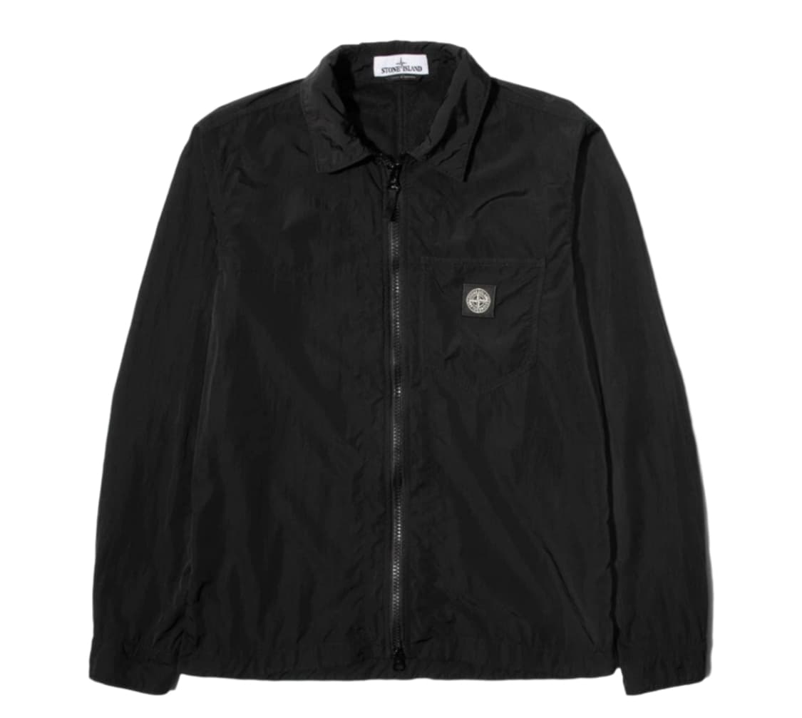 스톤 아일랜드 나일론 텔라 TC 오버셔츠 자켓 블랙 L 정품 상품이미지5