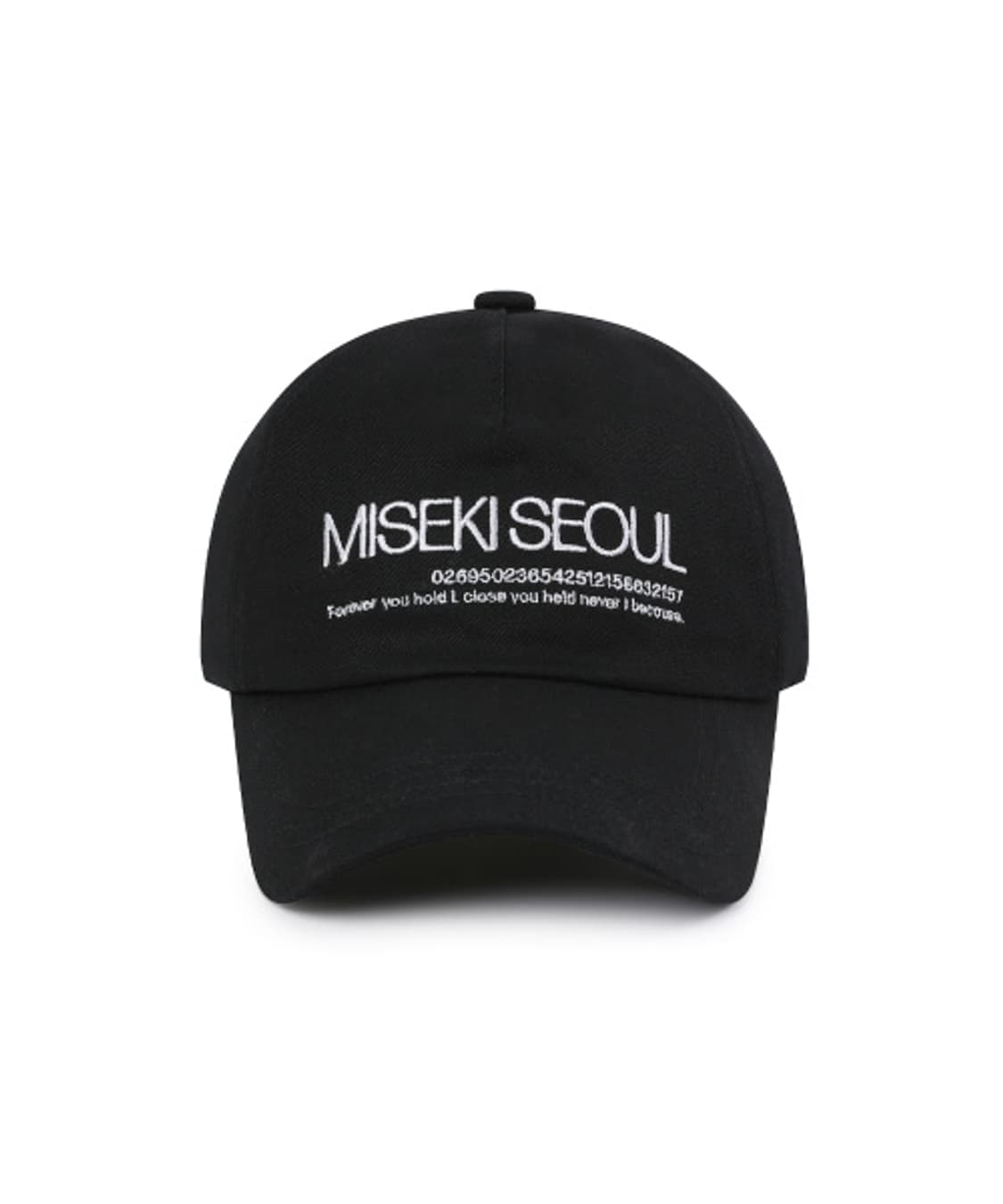 미세키서울 로고 볼캡 블랙 상품이미지1