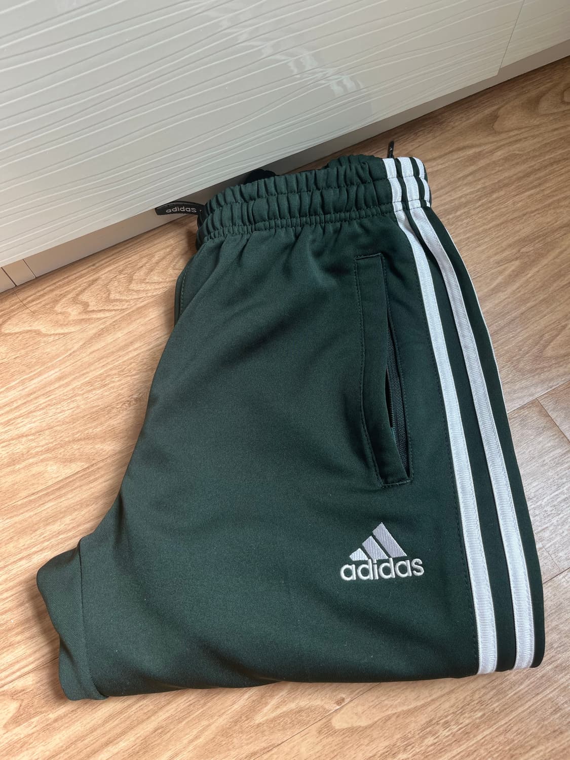 아디다스 트랙팬츠 녹색 S 상품이미지2