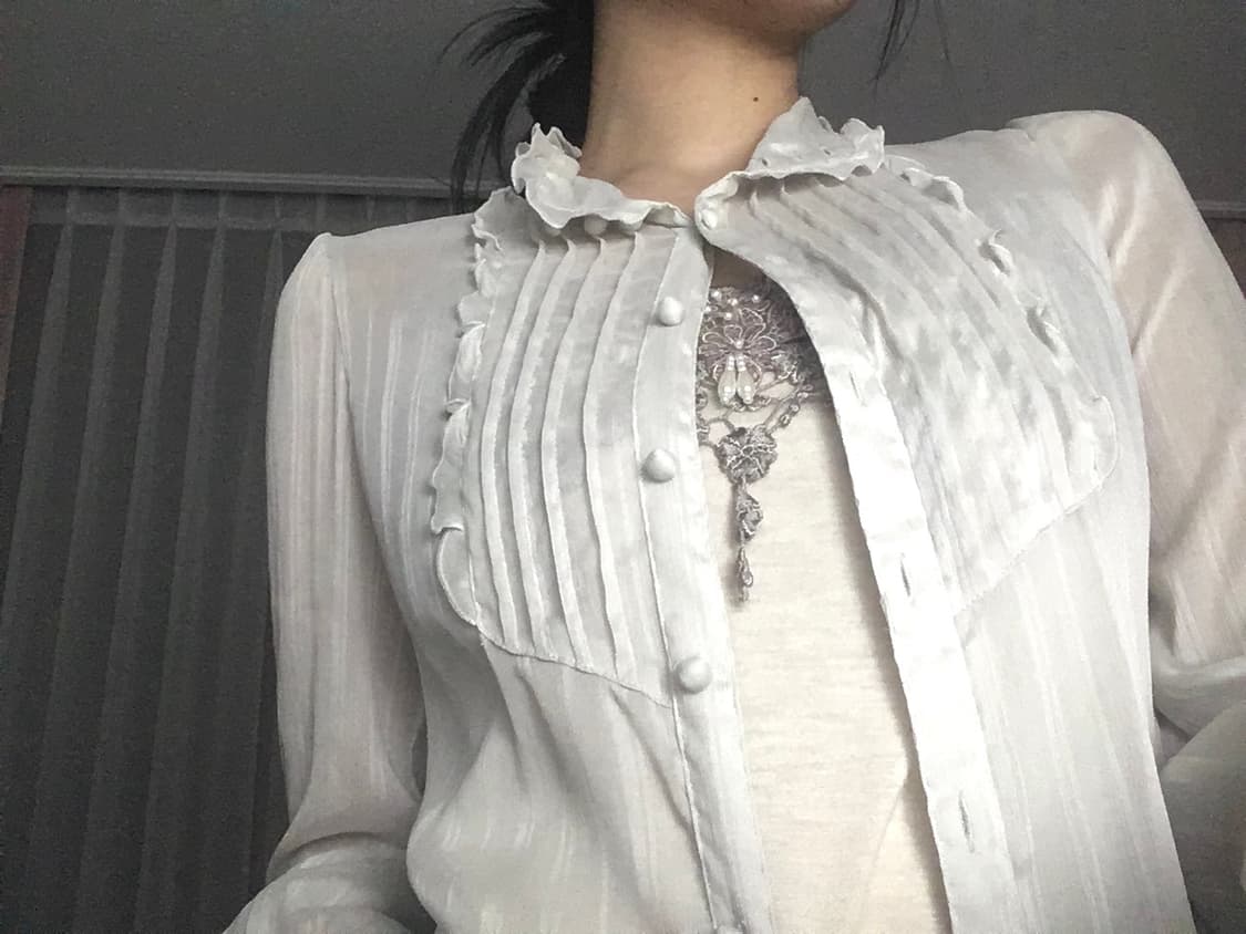 sheer blouse 상품이미지1