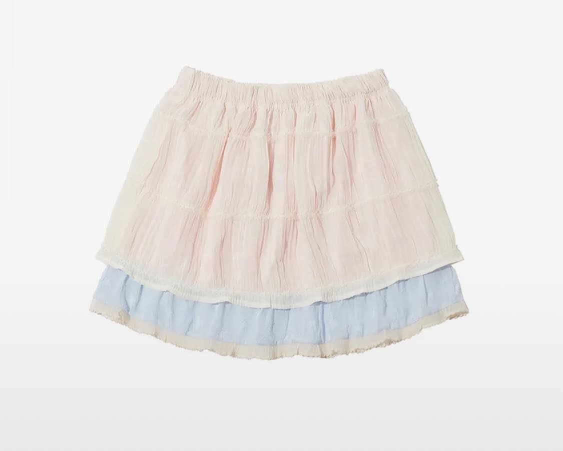 더뮤지엄비지터 레이어드 스커트 상품이미지1