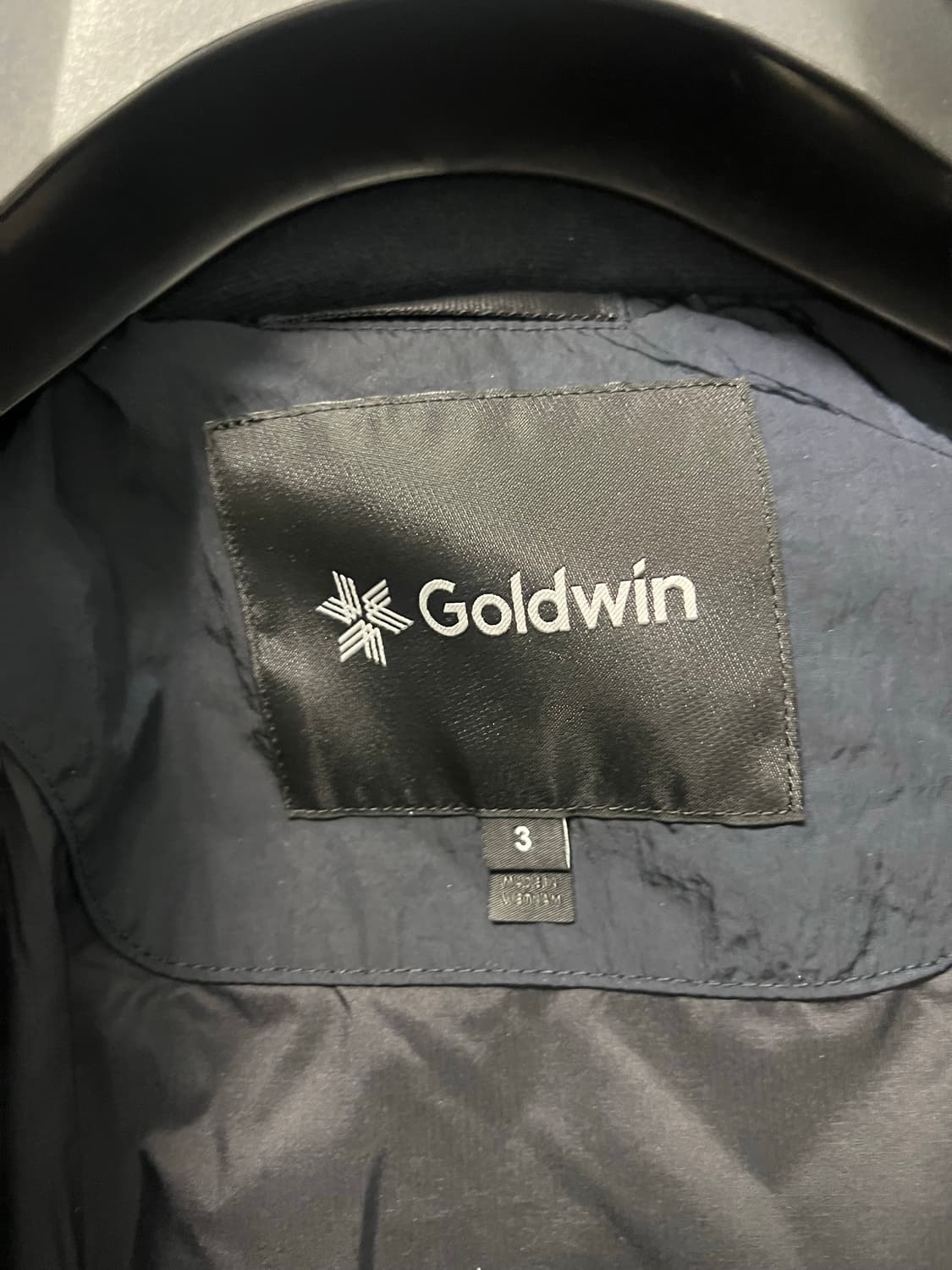 골드윈 25fw 도프 다이드 리플 나일론 다운 패딩 다크네이비 3 상품이미지5