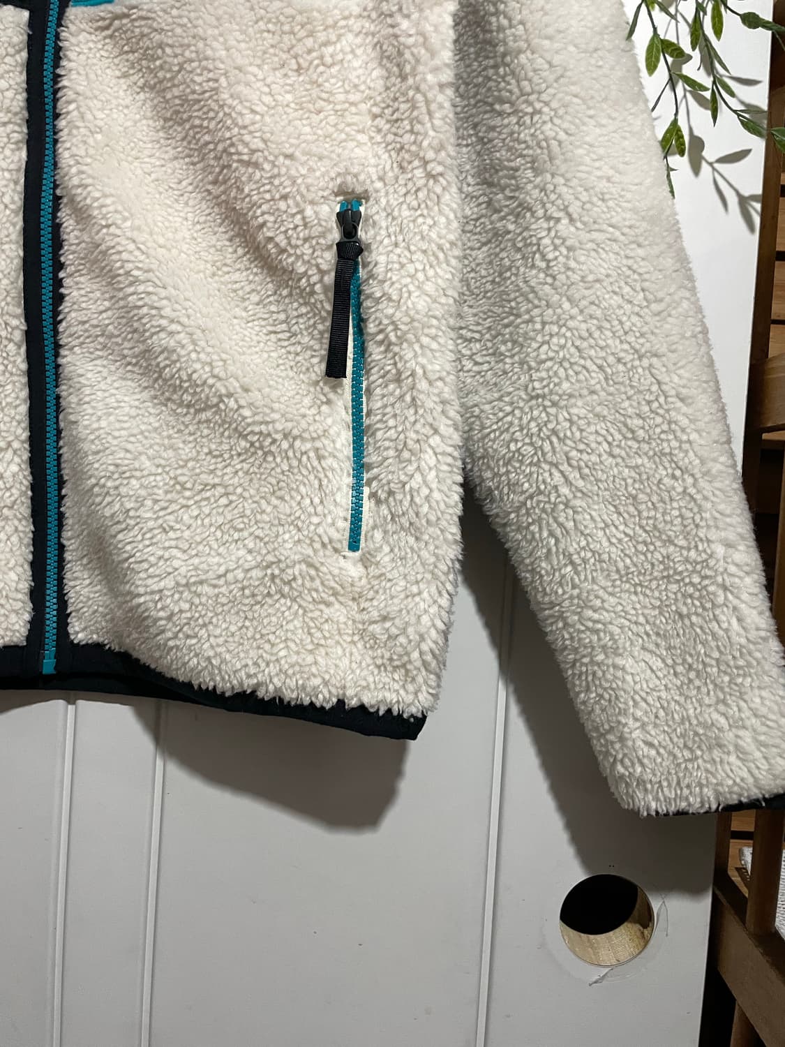 컬러블럭 플리스 자켓 상품이미지3