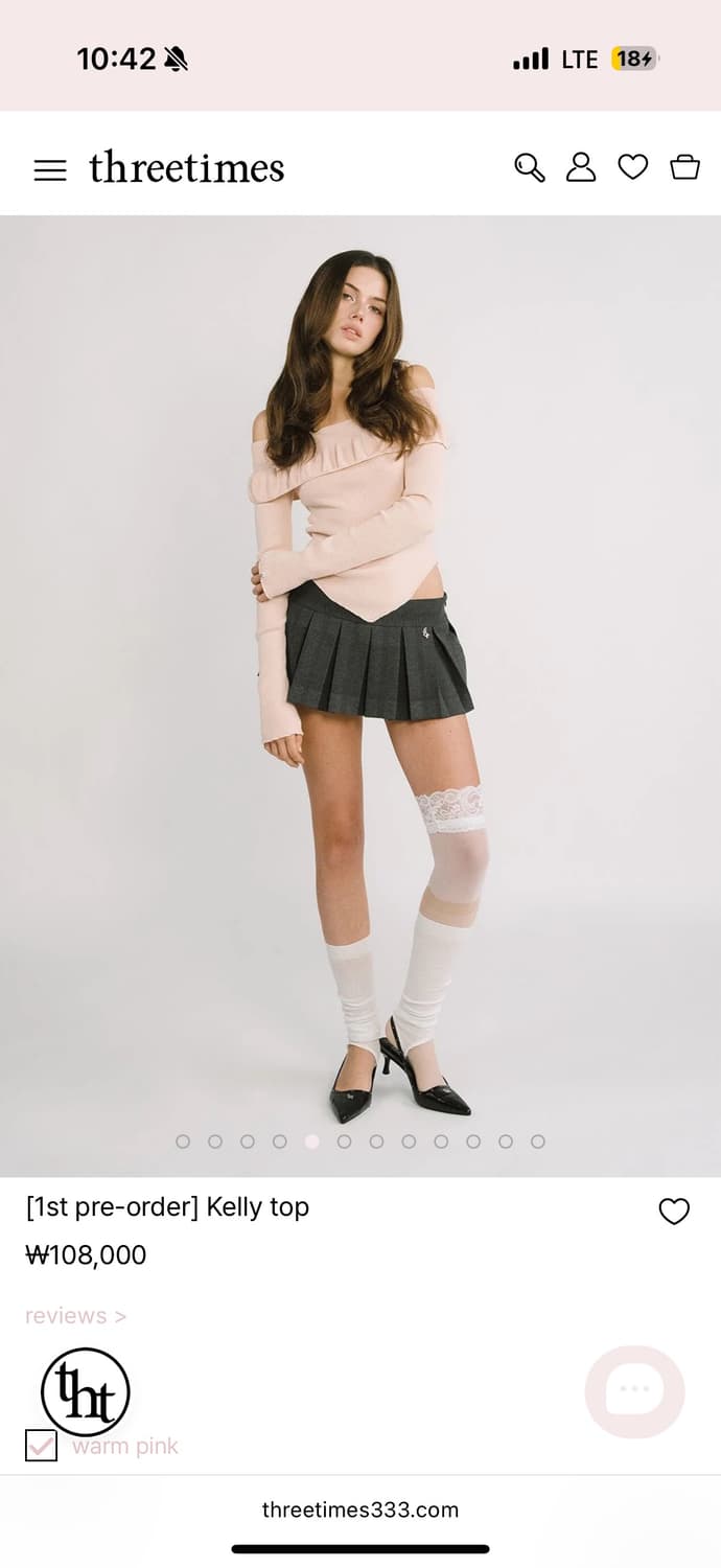 쓰리타임즈 Kelly top 상품이미지1