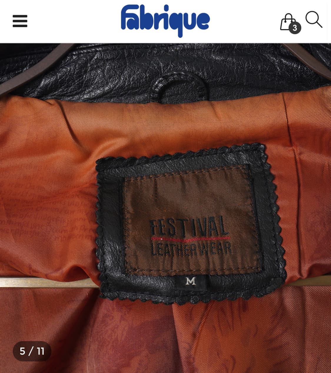 빈티지 카코트 레더자켓 (Cowhide, Black) 상품이미지4
