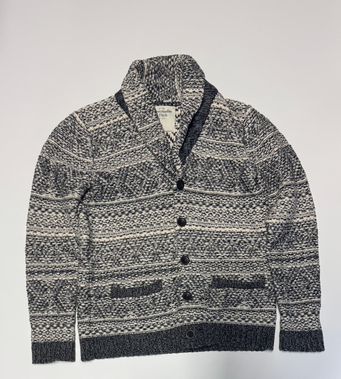 희귀!! 아베크롬비 노르딕 숄카라 가디건 M 상품이미지1