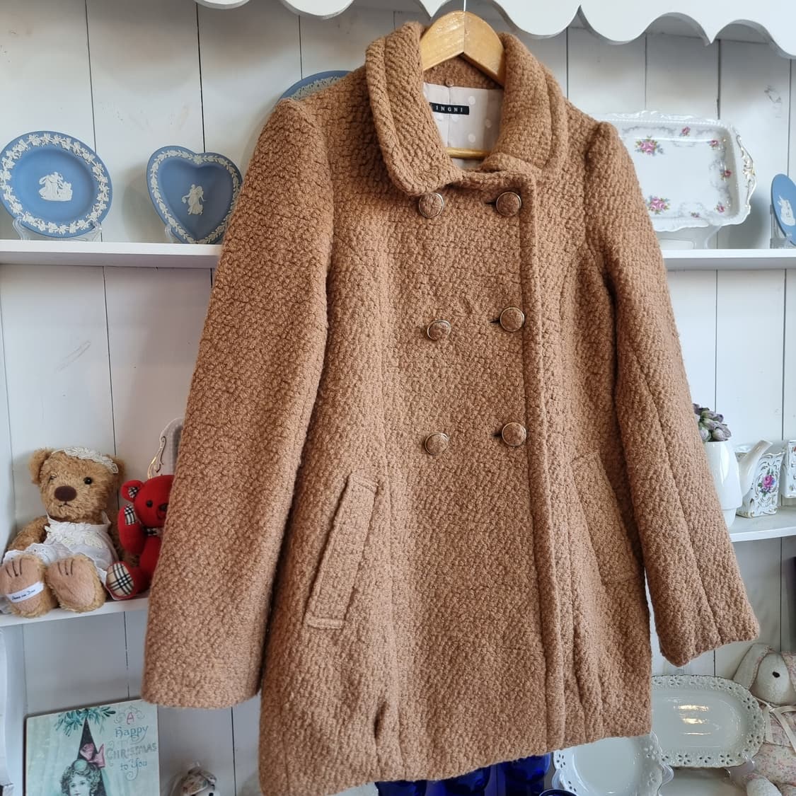 INGNI(잉그니) 뽀글이 부클 더블버튼 코트 상품이미지3