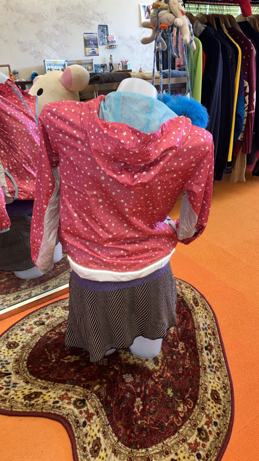 빈티지 키치 패턴 바람막이 상품이미지5