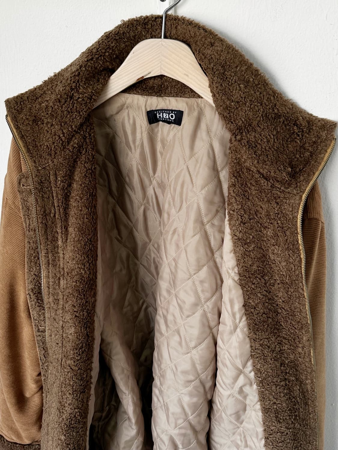 Cord fabric stand collar utility mid coa 상품이미지3