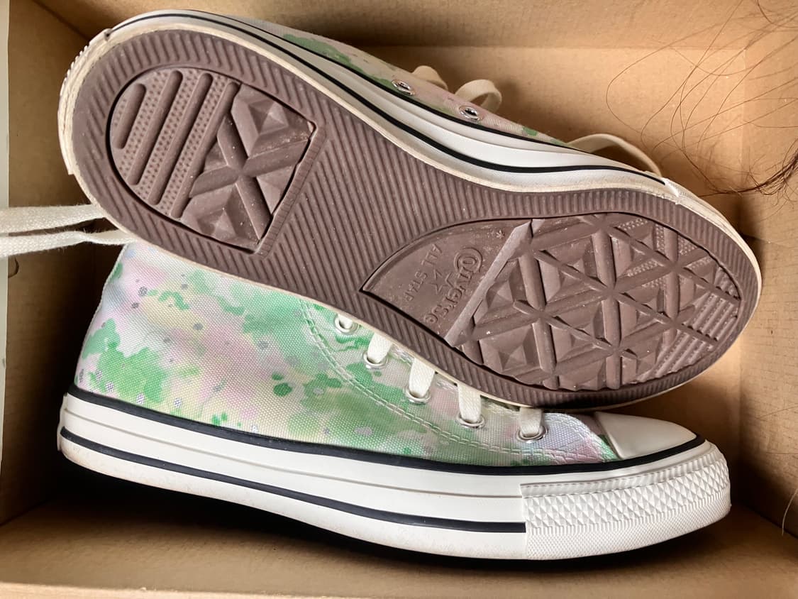 거의새것🍀컨버스 하이 245 570765C egret/spring gr 상품이미지2