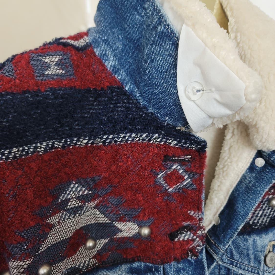 자라 뽀글이 데님 자켓  상품이미지3