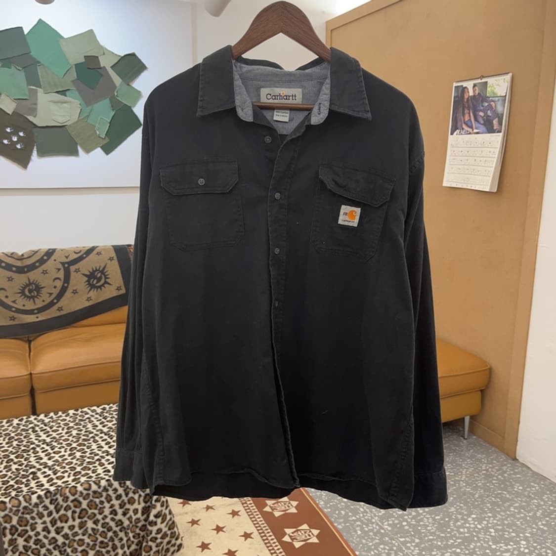 칼하트 빈티지 모던시크 캐주얼 오버핏 워크 셔츠 XL C09554 상품이미지3