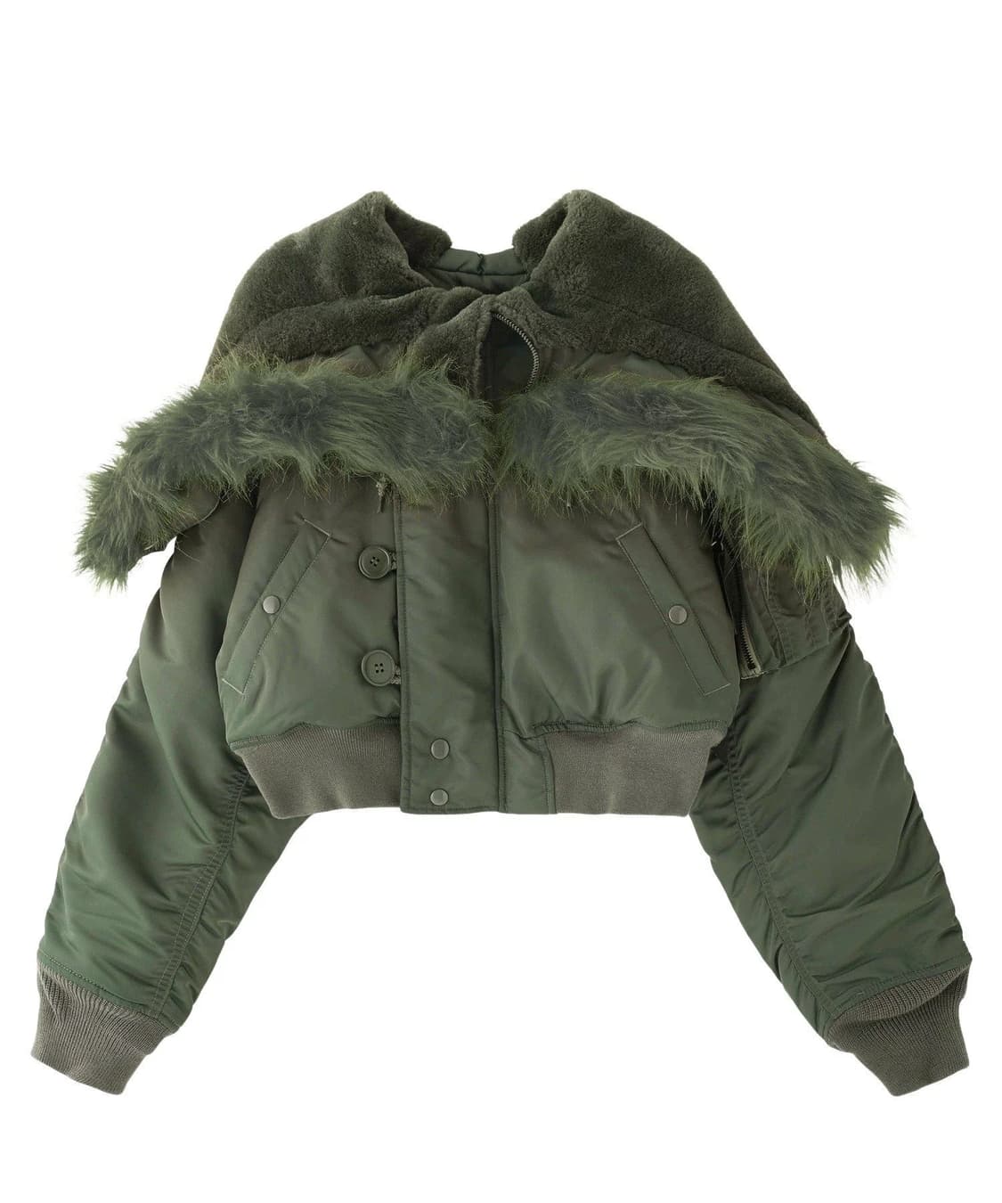 알파 인더스트리 x x-girl 엑스걸 숏 n2b 카키 s 상품이미지5