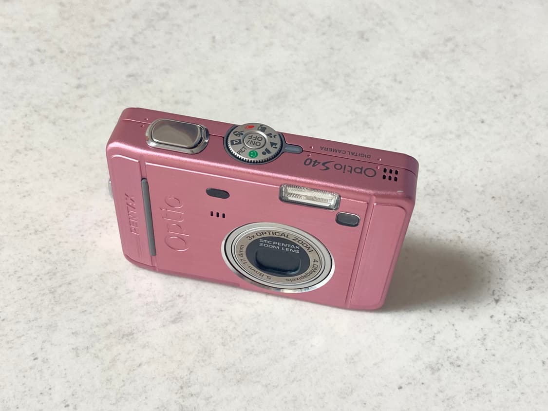 키키디카) 미품! 펜탁스 옵티오 s40 핑크 상품이미지3