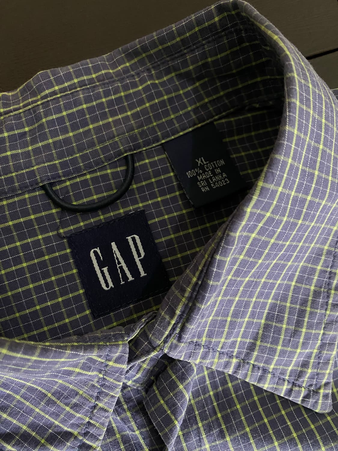 (XL) 올드갭 체크 반팔 셔츠 상품이미지2