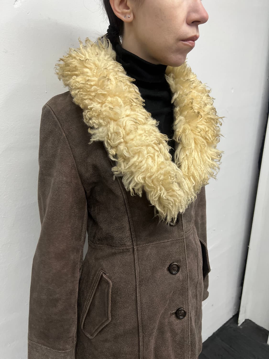 빈티지 퍼&레더 코트 상품이미지1