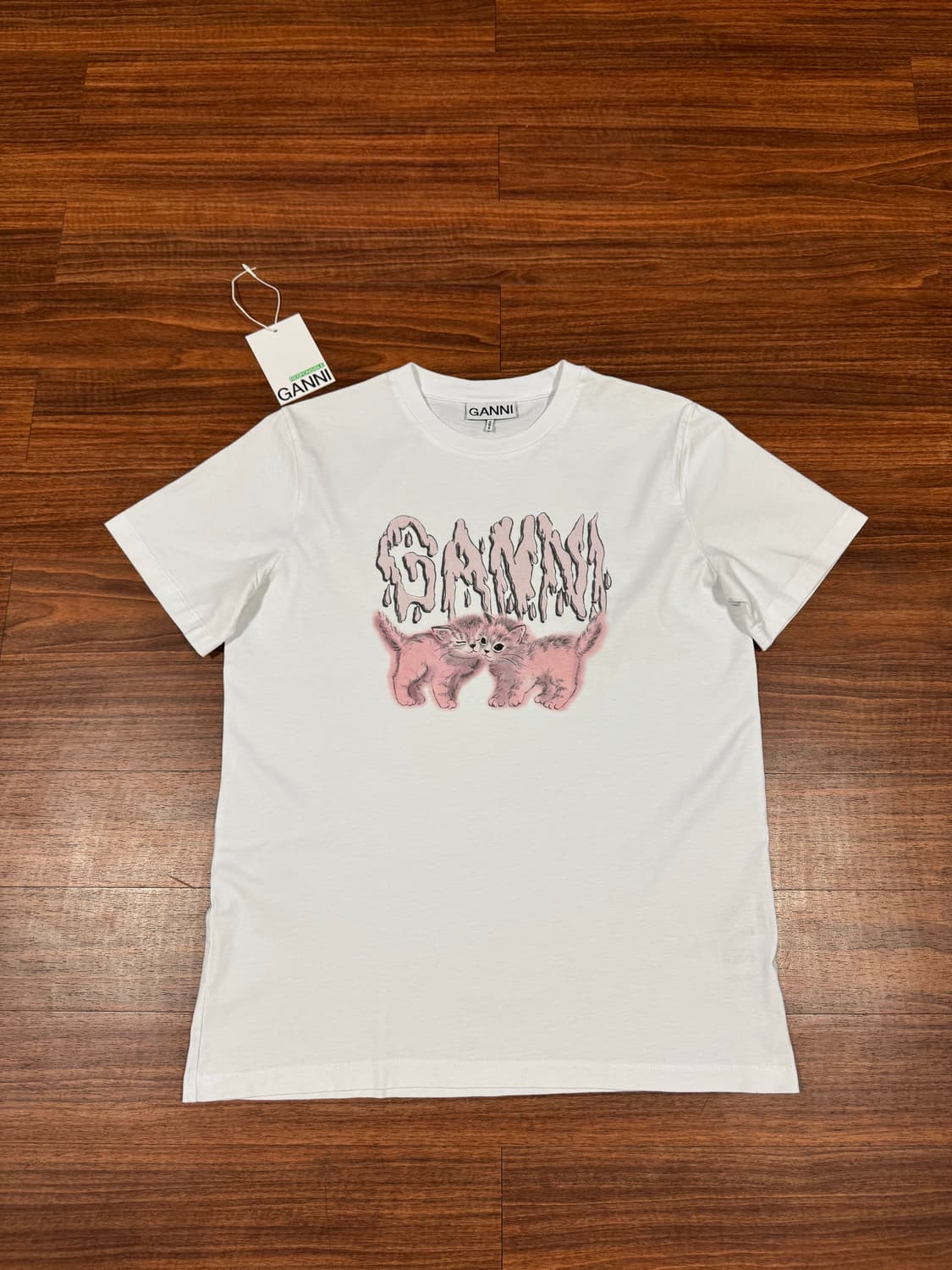 가니 Ganni 고양이 반팔 티셔츠 상품이미지2