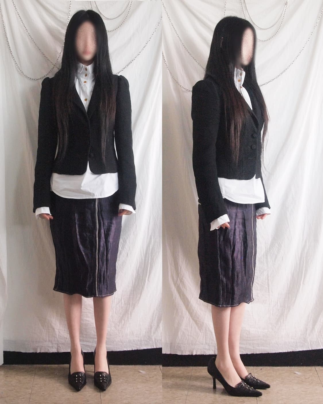 COTOO by shuzo 크롭컷 슬림핏 블레이져 상품이미지1