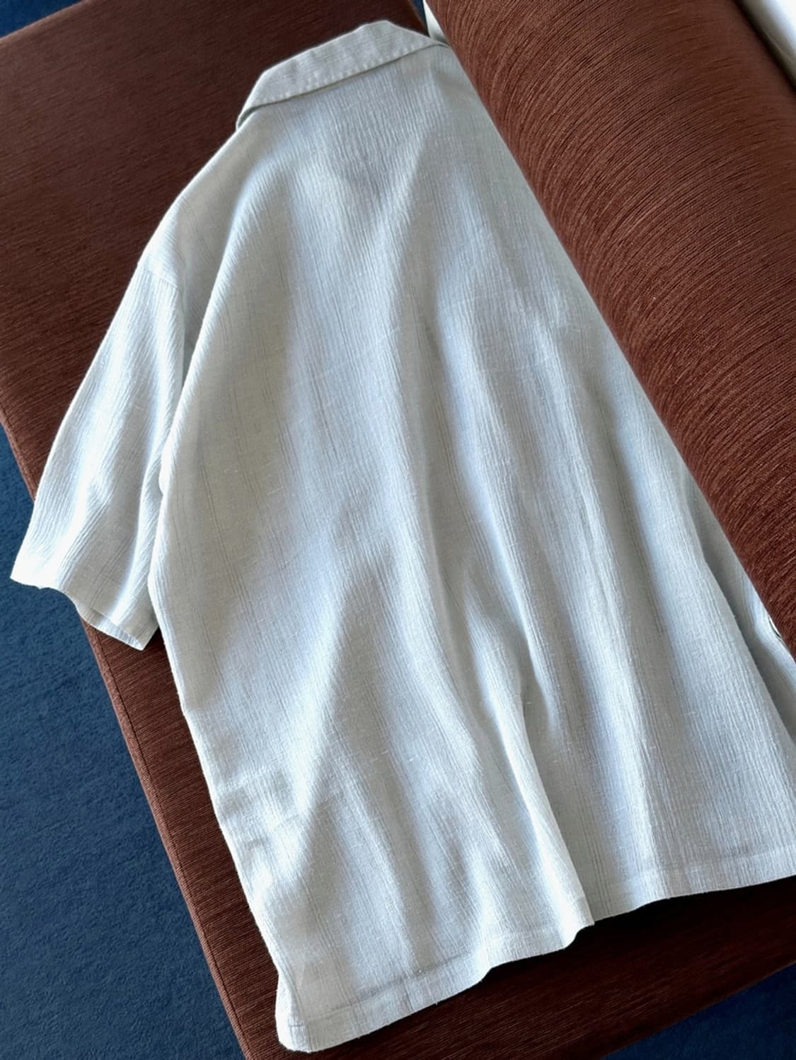 Natural fabric jacquard design half shir 상품이미지7