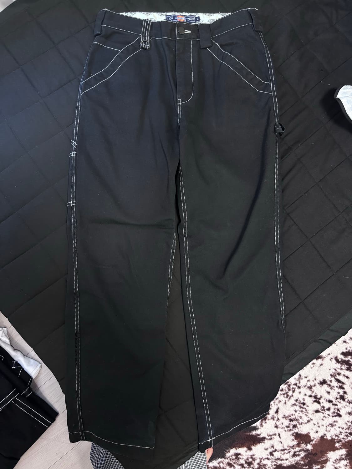 디키즈 카펜터 스티치 팬츠 카고팬츠 블랙 32 상품이미지2