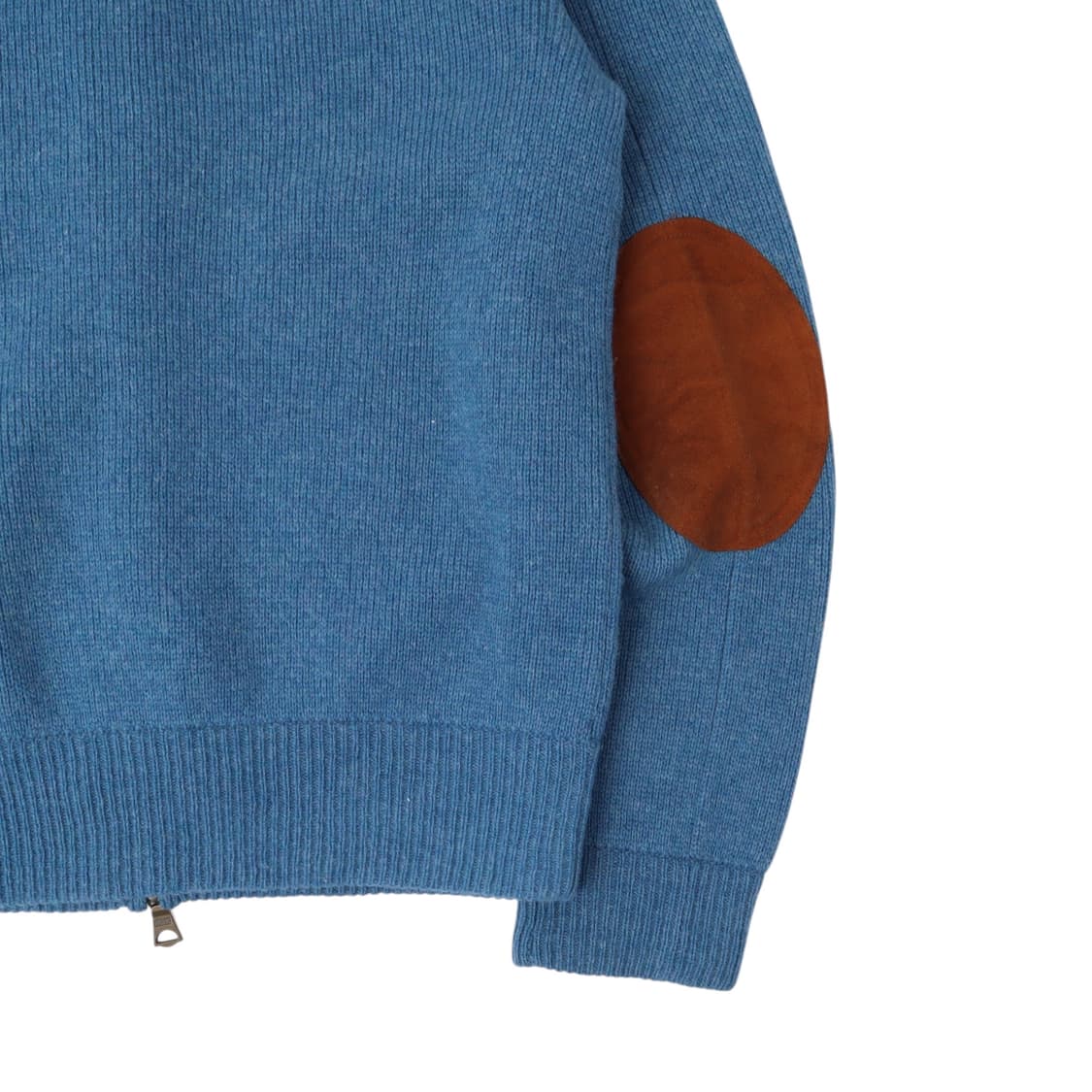 폴로 랄프로렌 블루 엘보우 레더패치 램스울 니트 가디건 상품이미지6