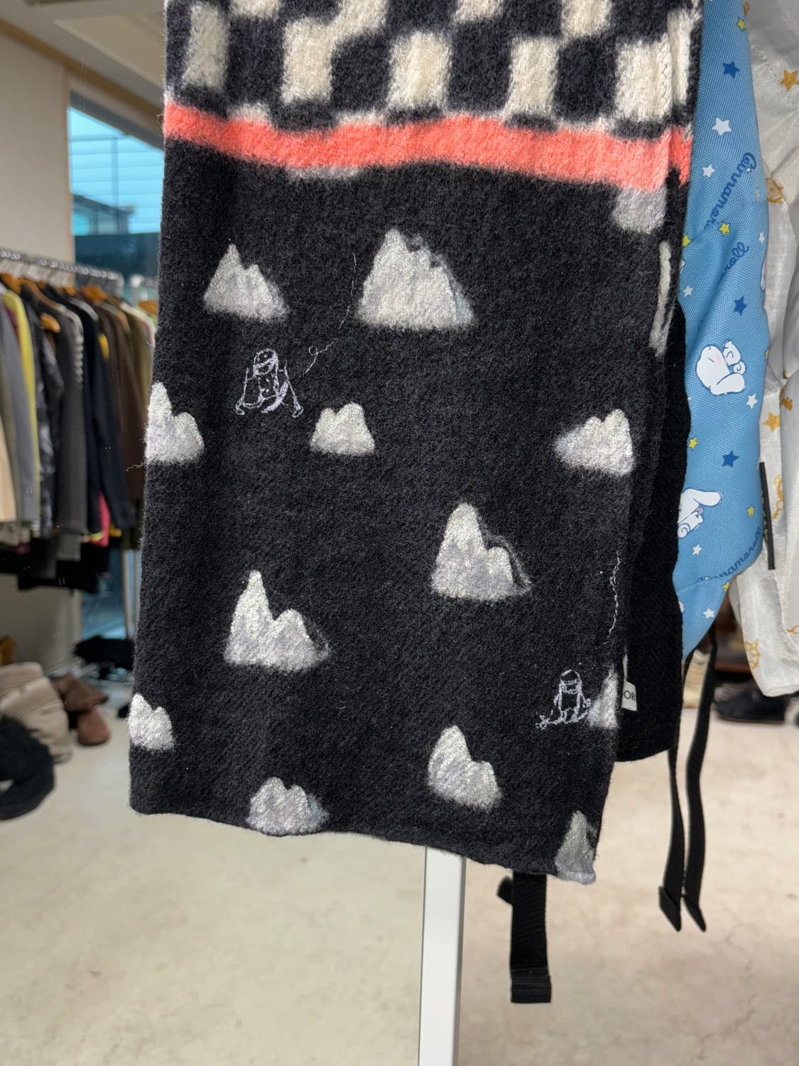 츠모리 치사토 체커보드 머플러 상품이미지4