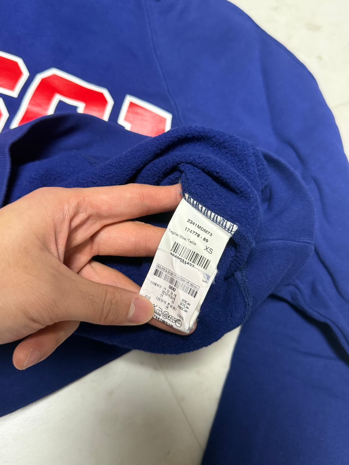 MSGM cut-off detail Logo Sweatshirt 상품이미지4