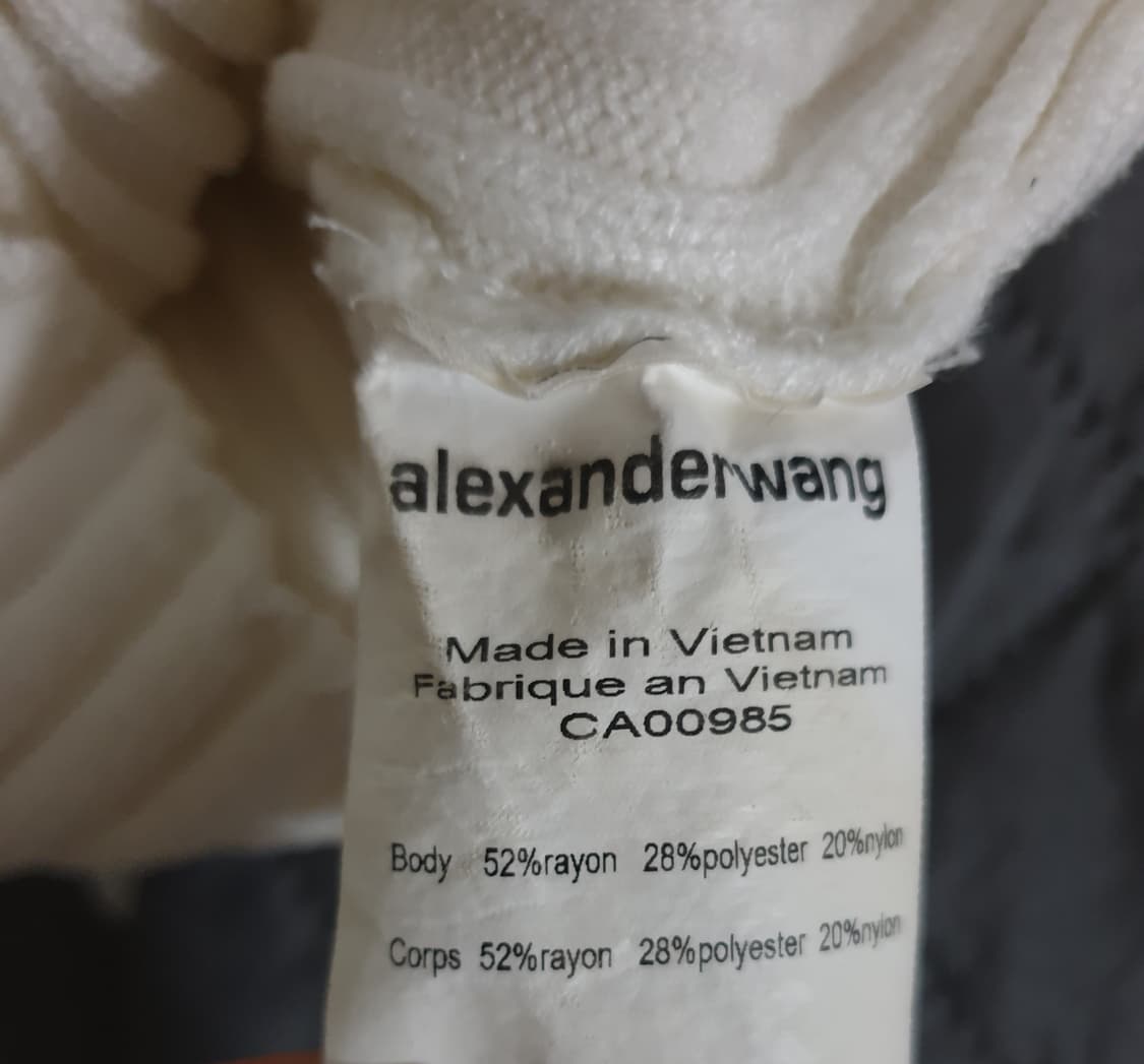 알렉산더왕 세미크롭 하프넥 집업니트 아이보리 (XS) 상품이미지4