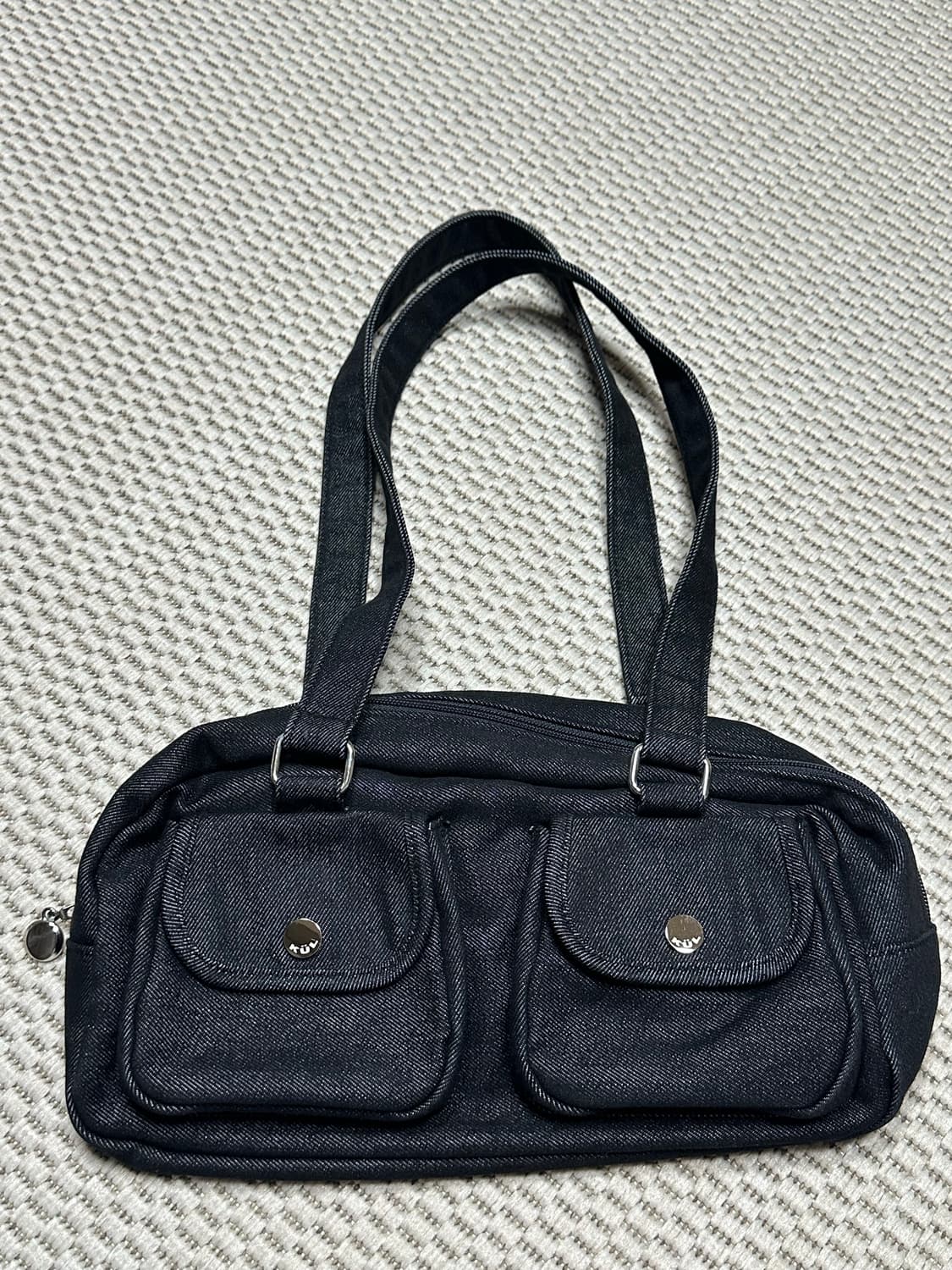 큘 포켓백 블랙 데님 Pocket bag [Black denim] 상품이미지2