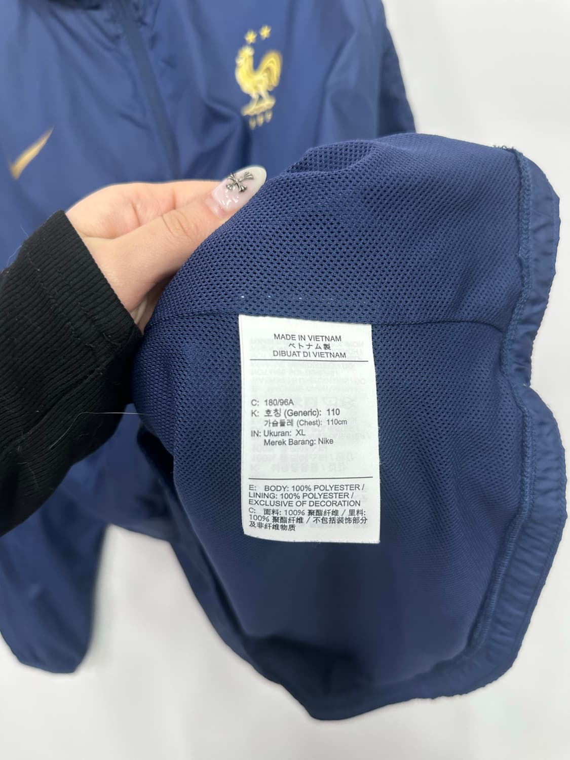나이키 네이비 프랑스 바람막이 상품이미지3