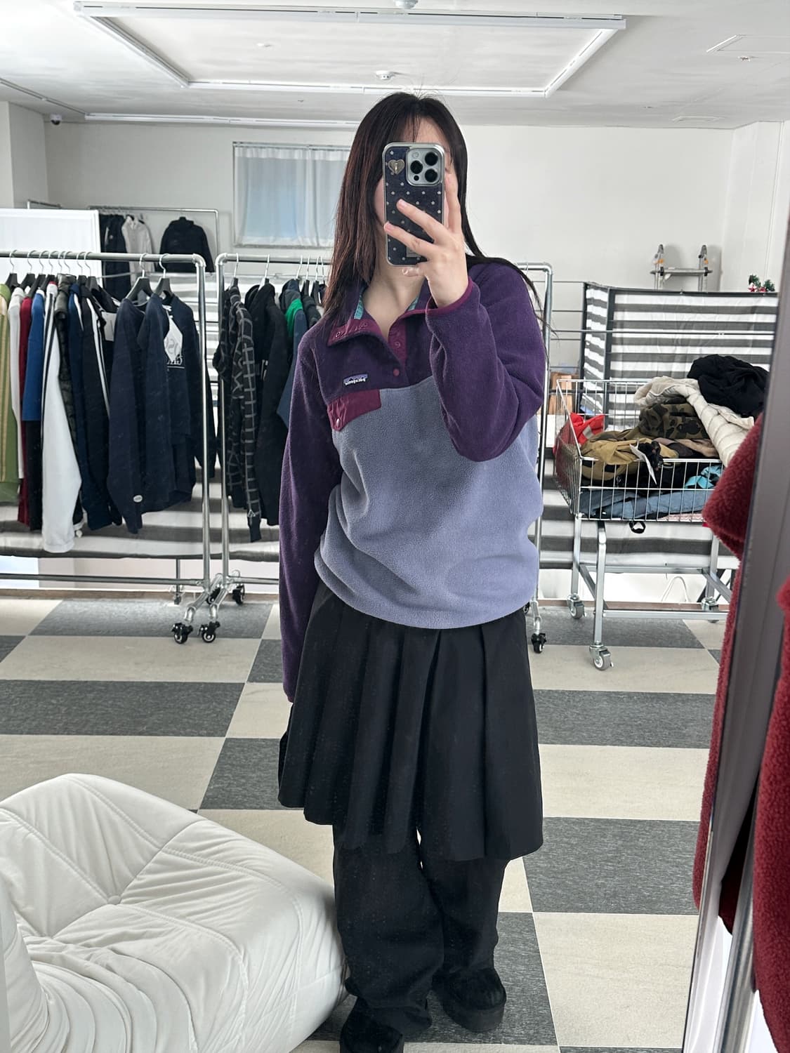 파타고니아 신칠라 퍼플 스냅 플리스  상품이미지4