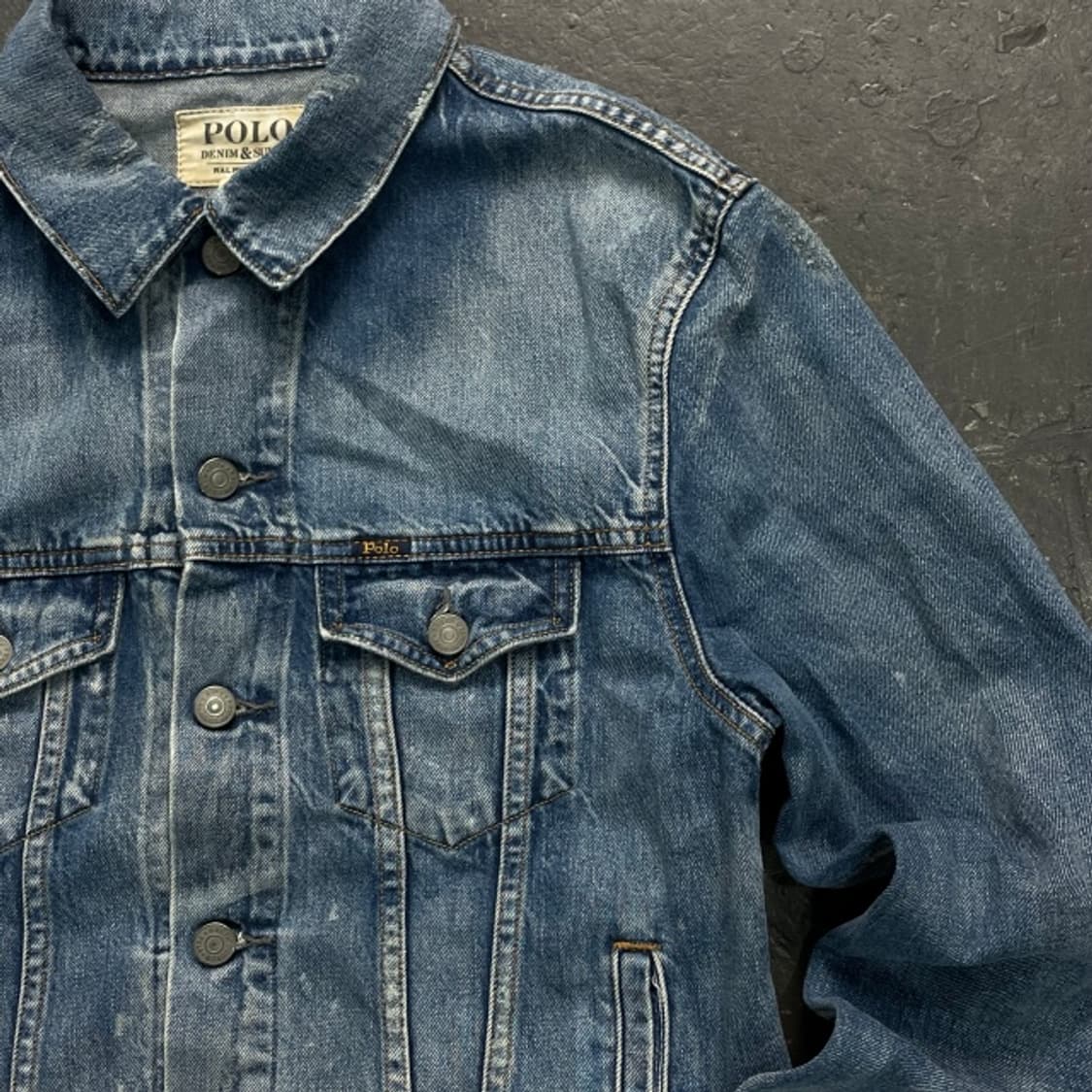 90 폴로 랄프로렌 데님앤서플라이 성조기 데님자켓 상품이미지2