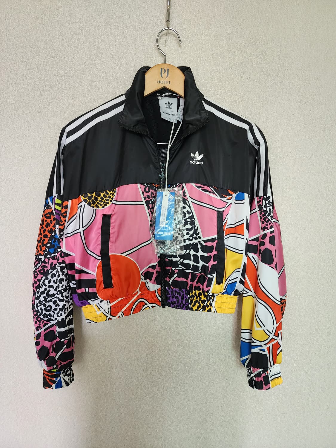 아디다스 크롭 윈드브레이커 Multicolor 여성용 상품이미지1
