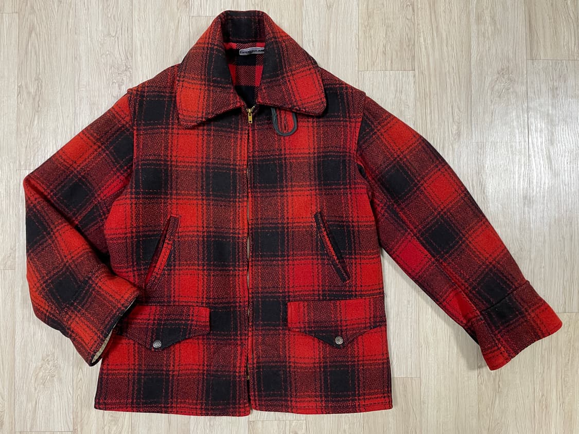 95) 40's 스포츠클래드 체크 울 매키노자켓(RRL&LVC&폴로) 상품이미지1