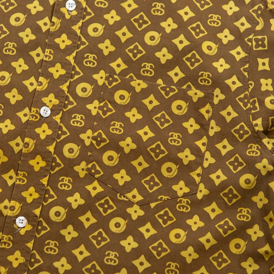 90s 스투시 모노그램 루이비통 패러디 셔츠 상품이미지2