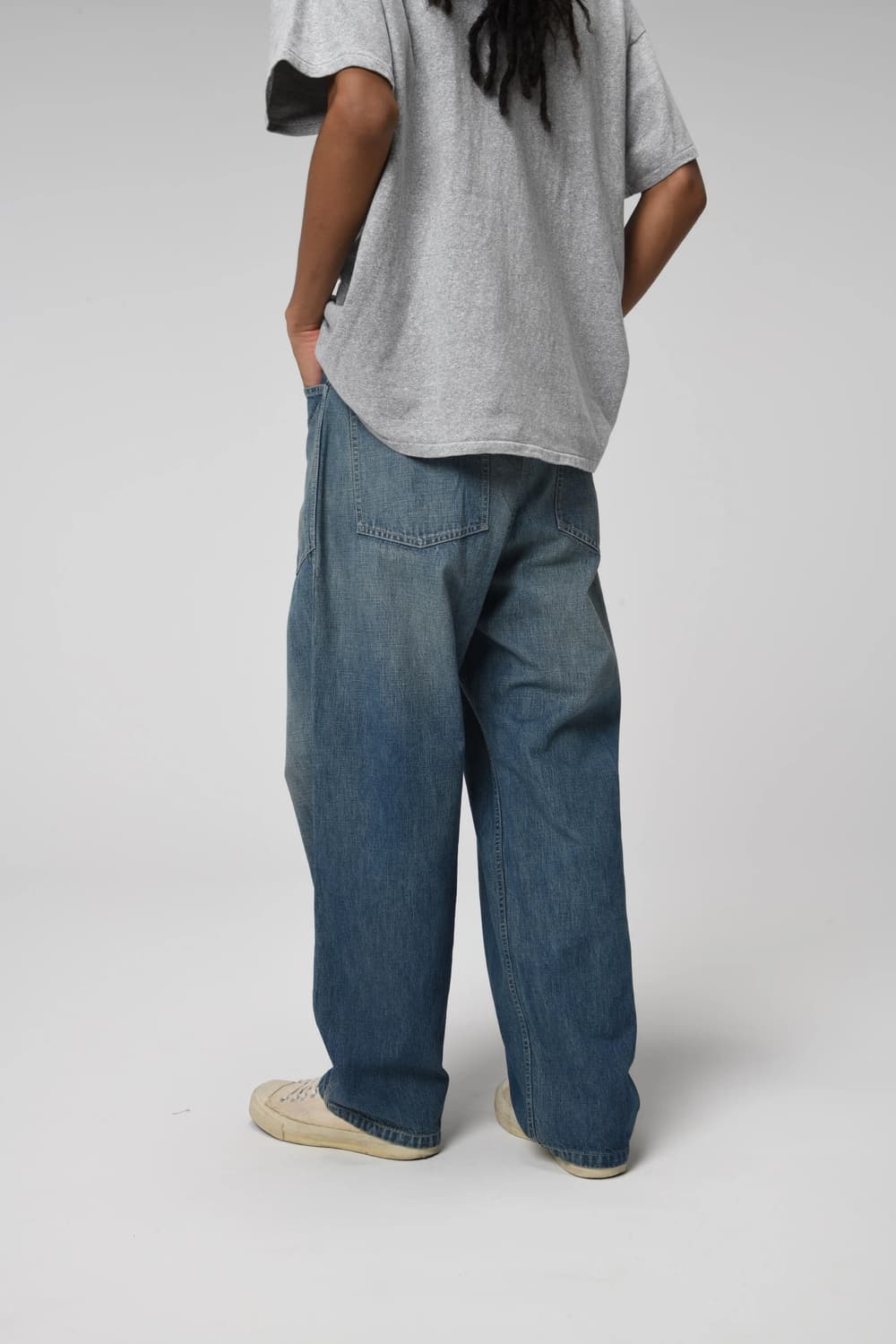 바우와우 Bowwow US ARMY M35 퍼티그 워크 데님 팬츠 L 상품이미지3