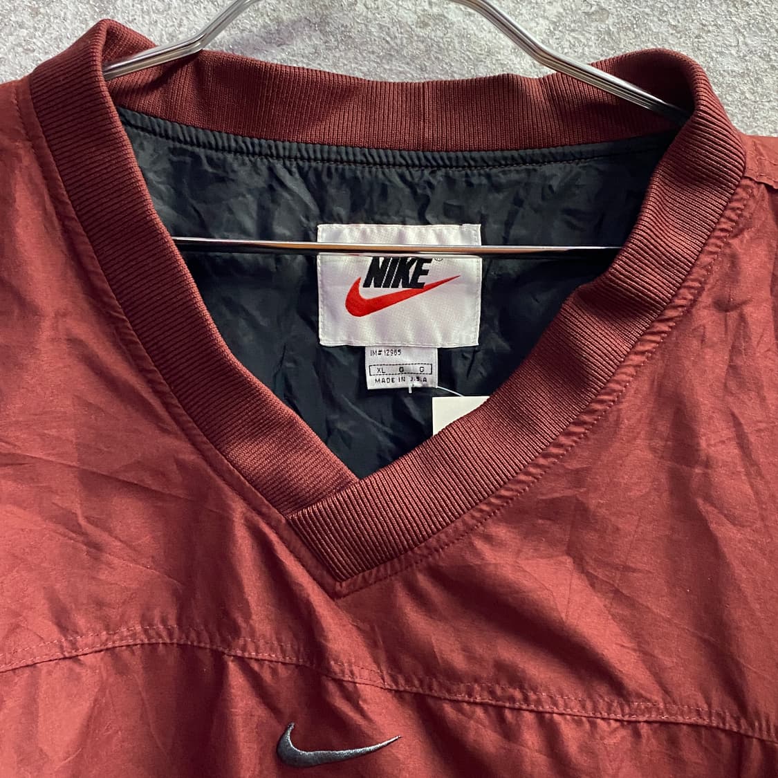 나이키 미들로고 딥레드 웜업 B3168 상품이미지3