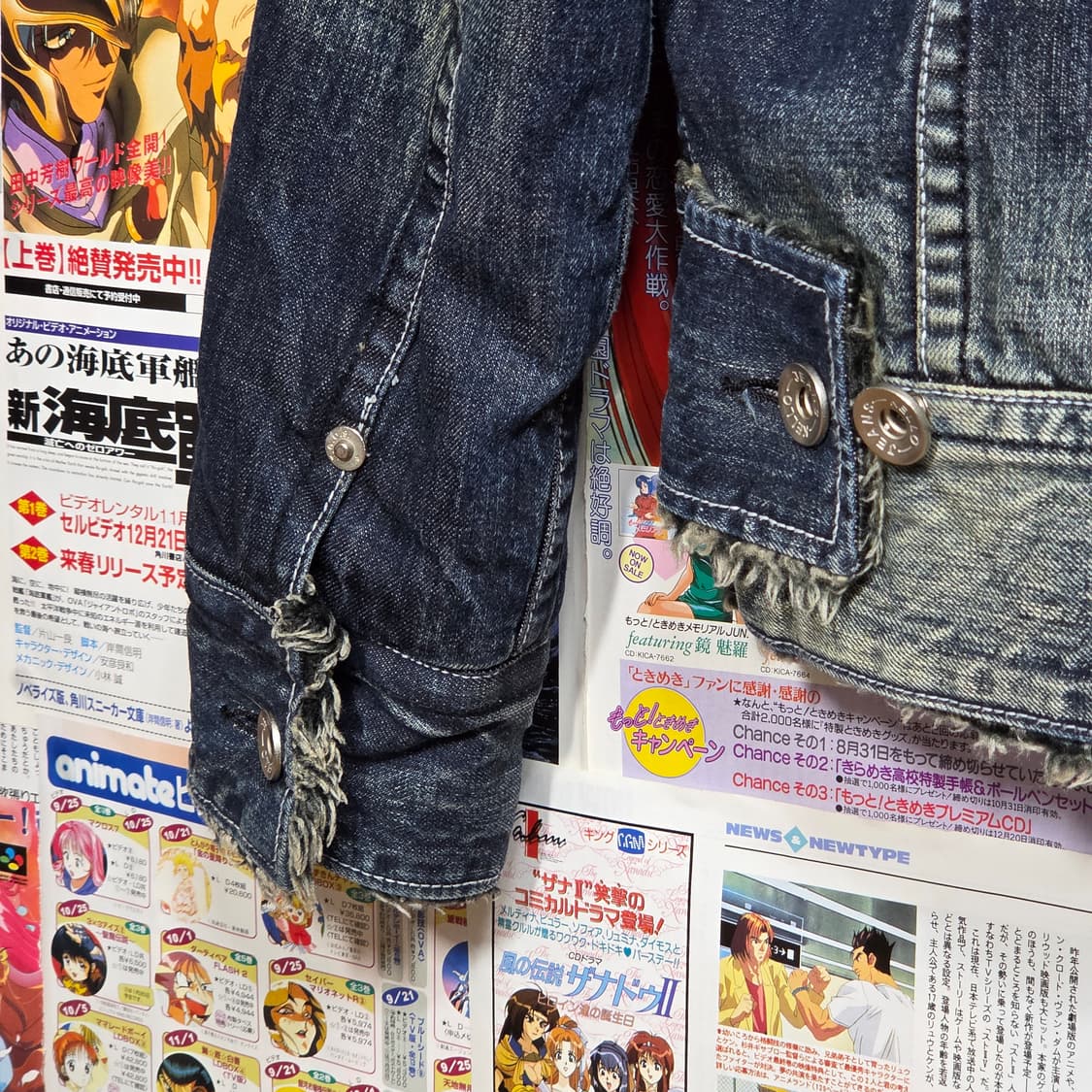 빈티지 진청 워싱 쉐르파 데님 자켓 상품이미지8