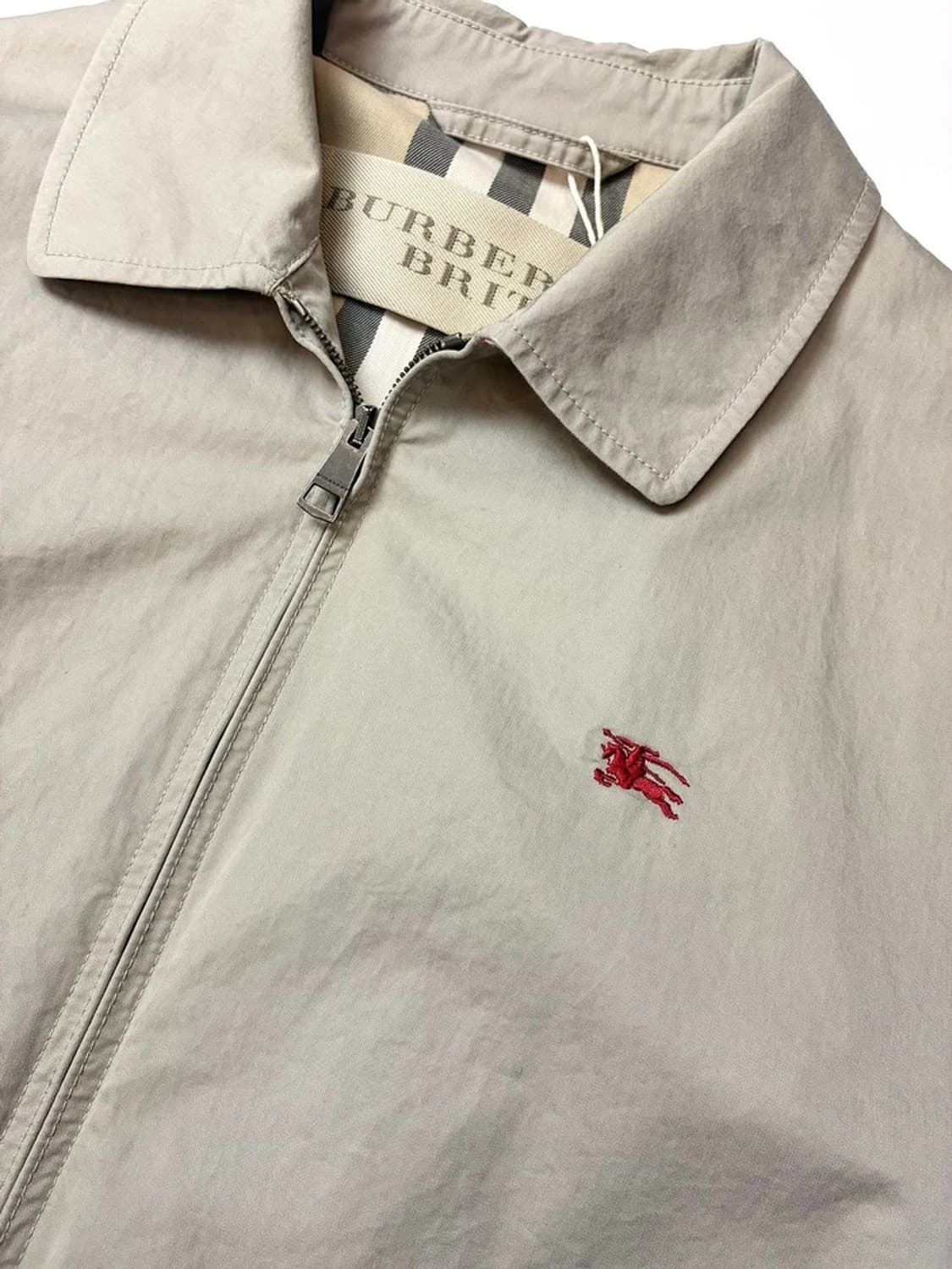 버버리 브릿 기마로고 코튼 블루종 자켓 PN5616    상품이미지2