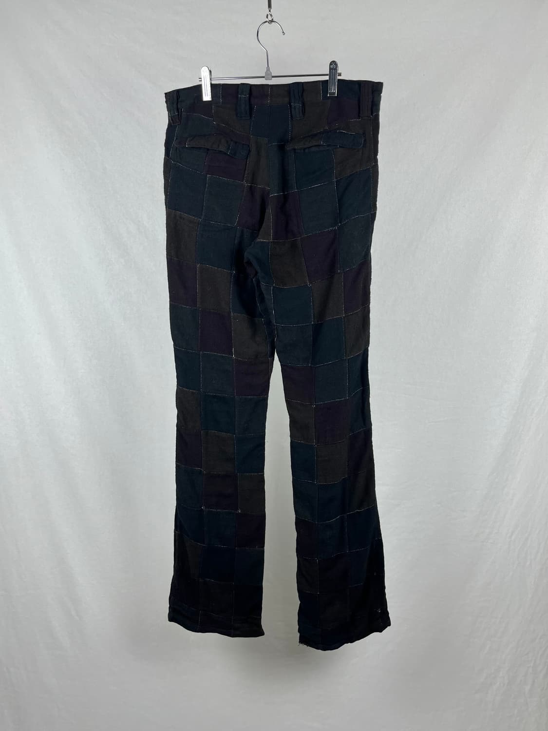 Vintage (maede in japan) 패치워크 코튼 부츠컷팬츠 상품이미지4