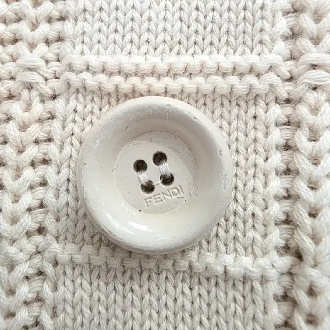 펜디 FENDI 롱 니트 가디건 아이보리 ~66 상품이미지5