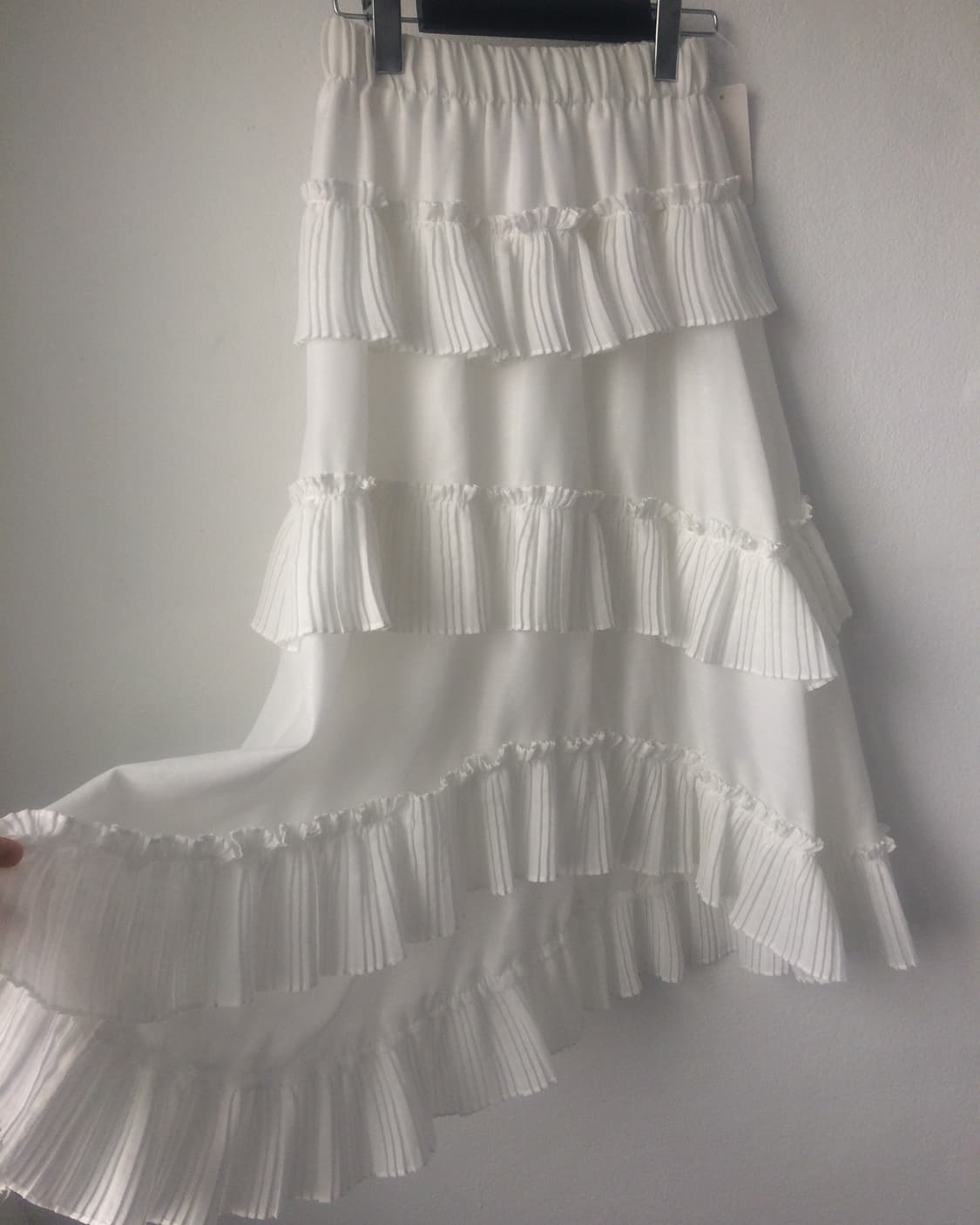 Pleats layer point long skirt 상품이미지4