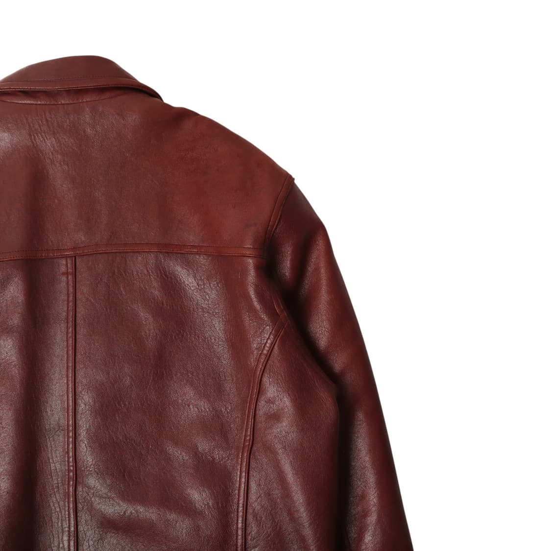 입생로랑 레드브라운 헤비 램스킨 레더자켓 상품이미지6