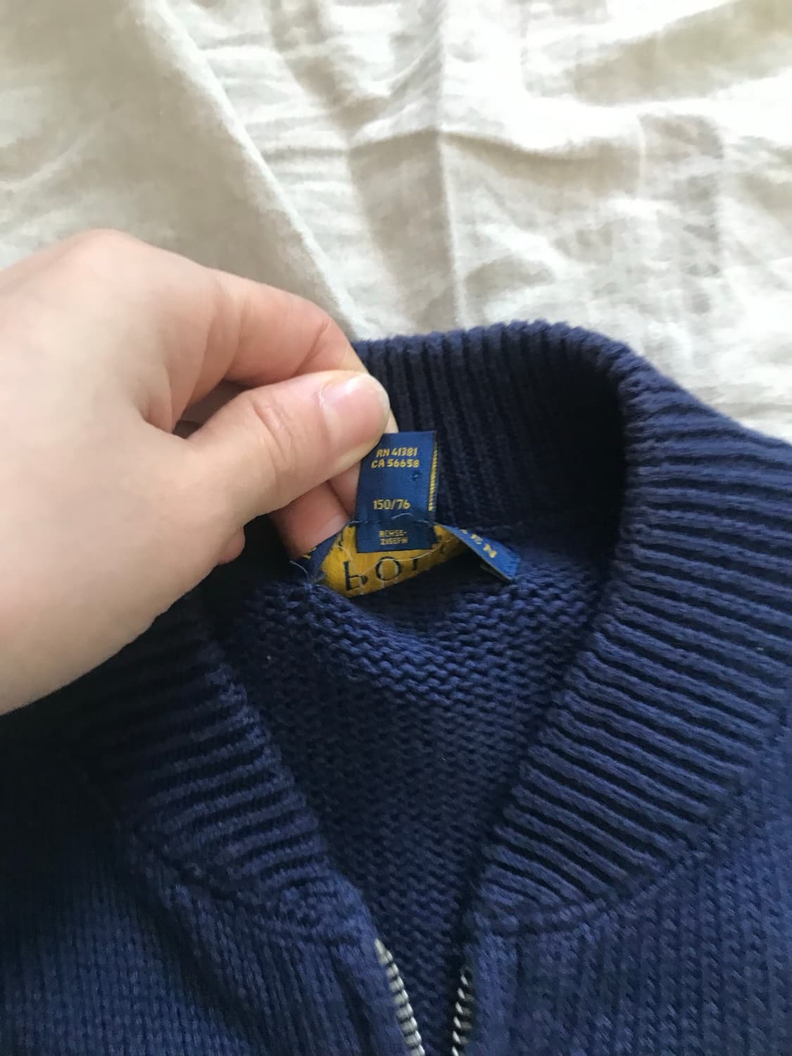 폴로 랄프로렌 빅포니 네이비 니트 집업 상품이미지8