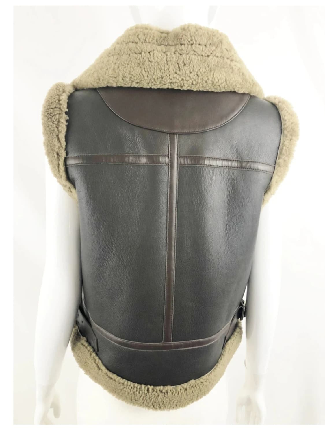 산드로 여성 무스탕조끼 55 양가죽조끼 AD03 상품이미지10