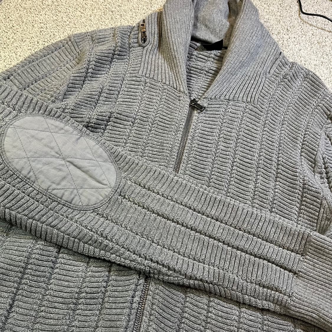 아르마니 익스체인지 숄카라 니트집업 상품이미지2